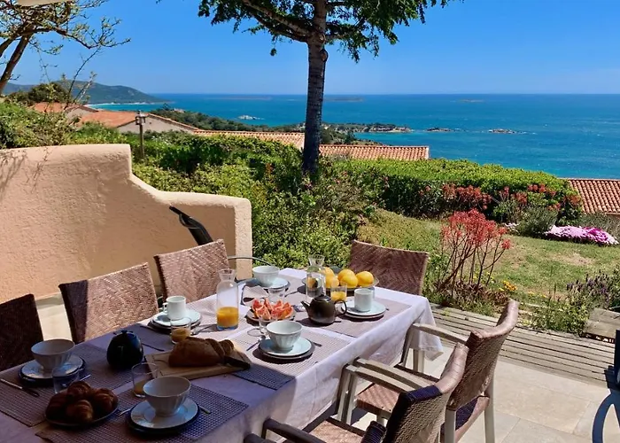 Maison 4 Pièces, Vue Panoramique, Piscine, Climatisation, Près De Palombaggia * Porto Vecchio