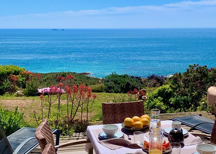 度假居 Maison 4 Pieces, Vue Panoramique, Piscine, Climatisation, Pres De Palombaggia *